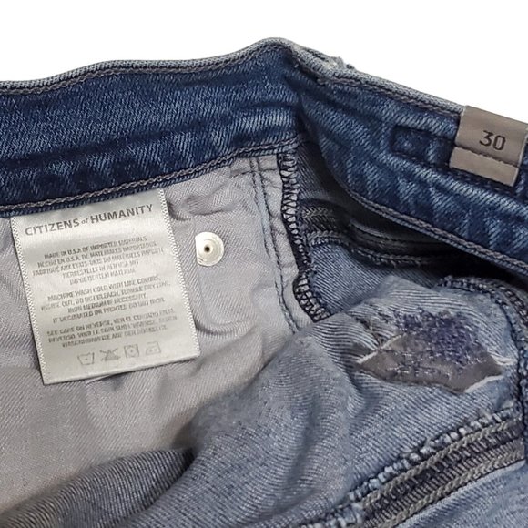 Citizens of Humanity Chrissy High Rise Skinny Jeans Women's Sz 30 Distressed - Picture 12 of 12